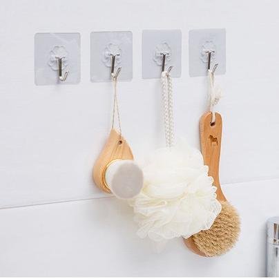 투명색 만능 접착 후크 / 다용도 고리 강력 흡착 다기능 다용도